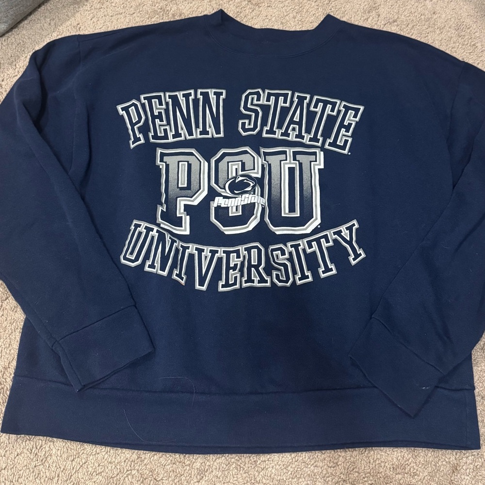 Vintage Penn State University Navy Blue Crewneck Sweater
